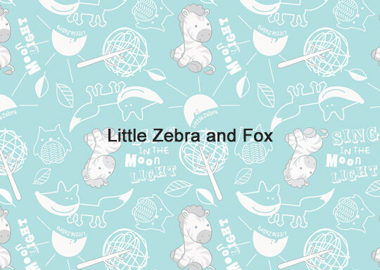 Soft Bamboo Pillow Case (Little Zebra and Fox)