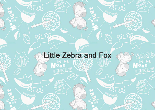 Soft Bamboo Pillow Case (Little Zebra and Fox)