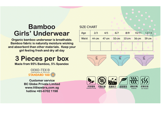 Girls' Bamboo Underwear: Soft, Breathable & Comfy